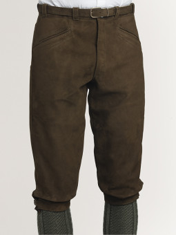 Pantalon Court De Chasse FORLO Espagne Velours Vert Kaki - Taille 44 Homme, Vintage, Occasion